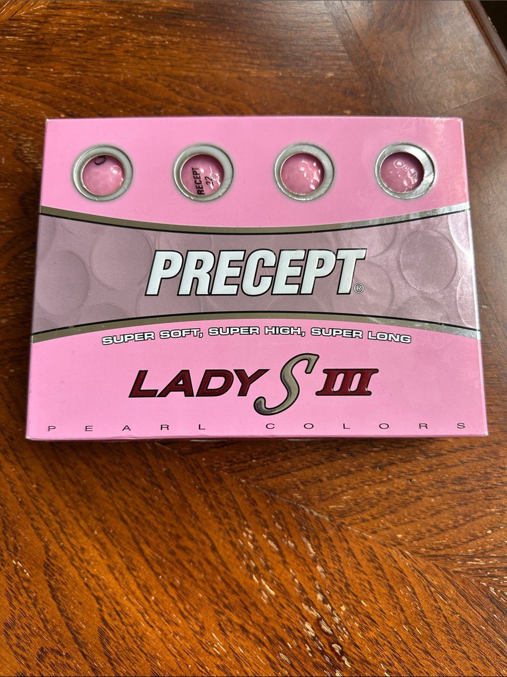 Precept Lady S III Pearl Pink Golf Balls - One Dozen